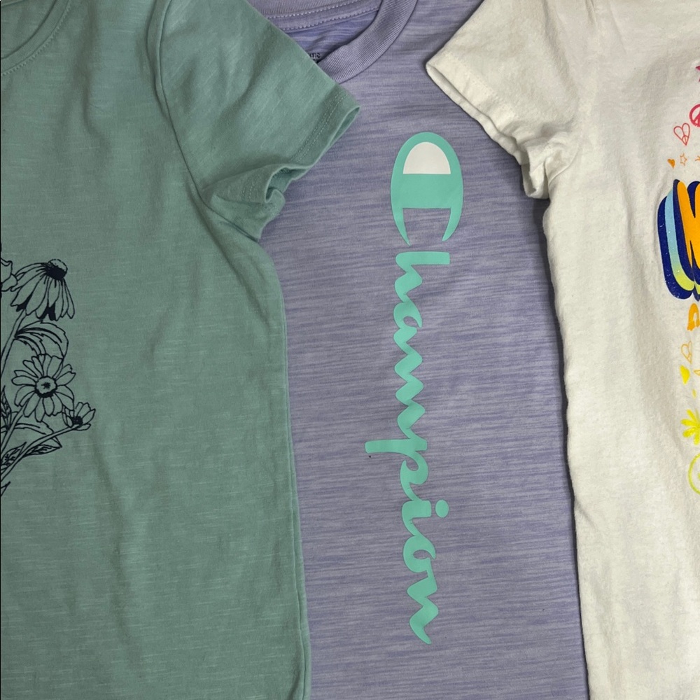 Champion/Cat & Jack Girls size 7 shirt bundle - Picture 2 of 7